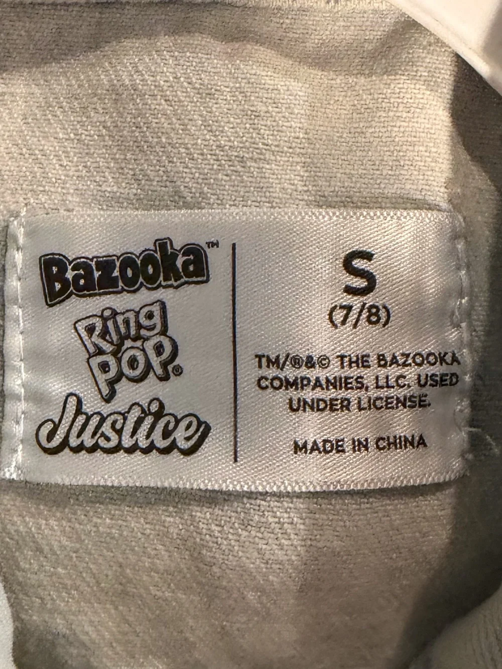 Kids justice Jean jacket size s